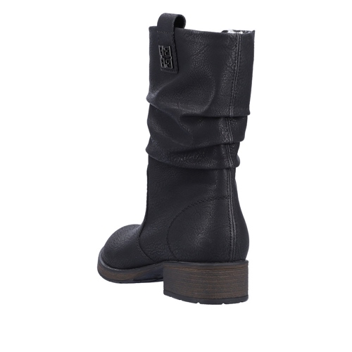 RIEKER Z9583-00 black, dámské polokozačky