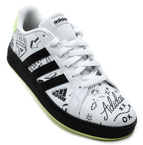 adidas GRAND COURT 2.0 K IG4853 bílé, juniorská obuv vel.5