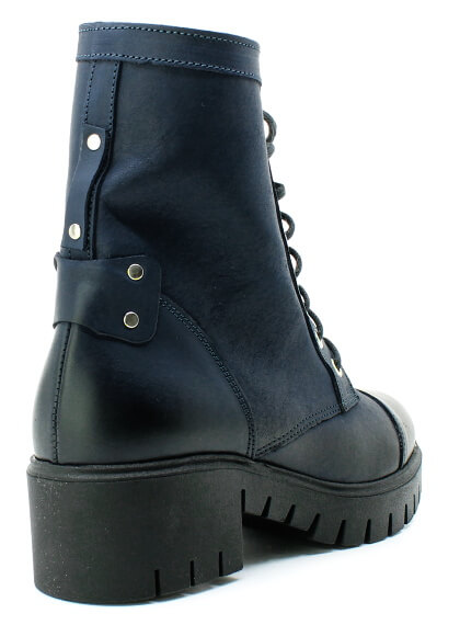 HILBY 1315 modrá, dámská kotníková obuv