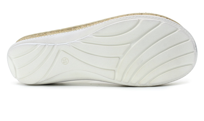 ORTO PLUS 4081-C01 stříbrné, dámské žabky