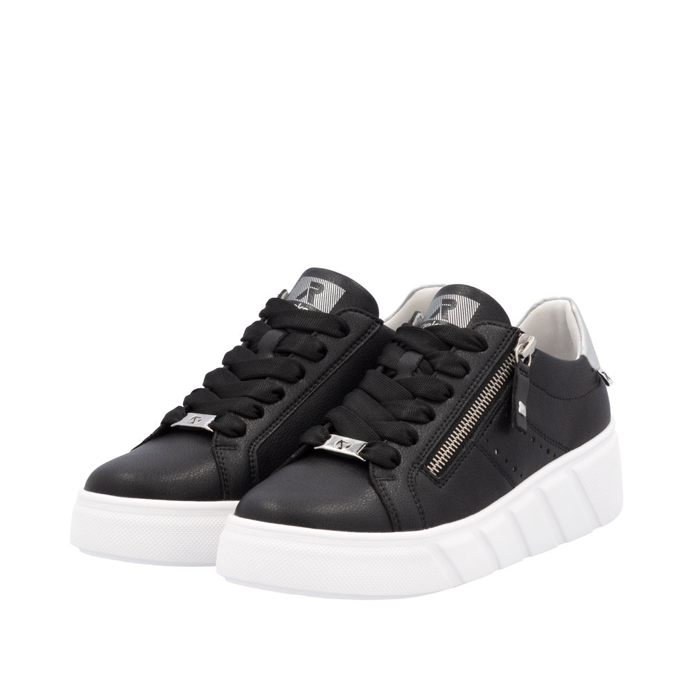 RIEKER W2605-00 black, dámské tenisky