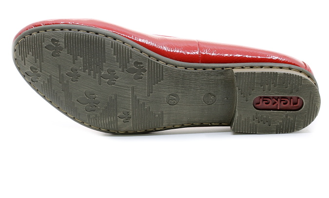 RIEKER 51950-33 red, dámské baleríny
