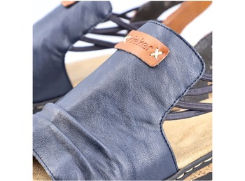 RIEKER 62962-14 blue, dámské sandály vel.36