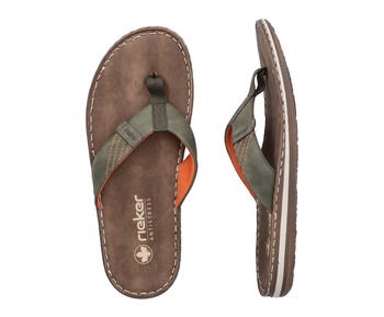 RIEKER 21043-54 green, pánské žabky