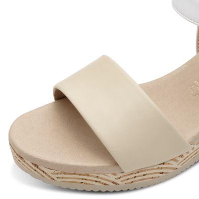 MARCO TOZZI 2-28326-44 taupe comb, dámské sandály