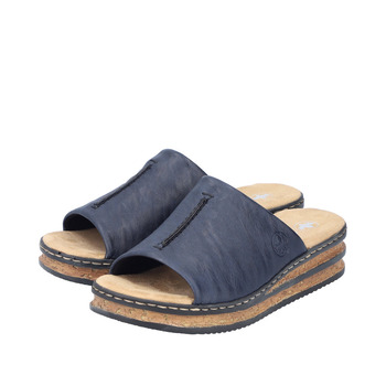 RIEKER 62905-14 blue, dámské pantofle