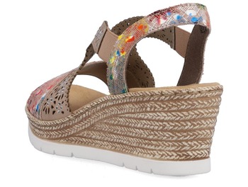 RIEKER 61916-90 multi, dámské sandály