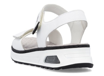 RIEKER 65663-80 white, dámské sandály vel.38
