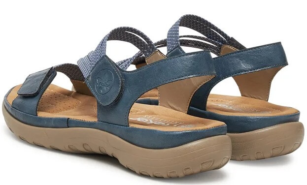 RIEKER 64870-14 blue, dámské sandály vel.38