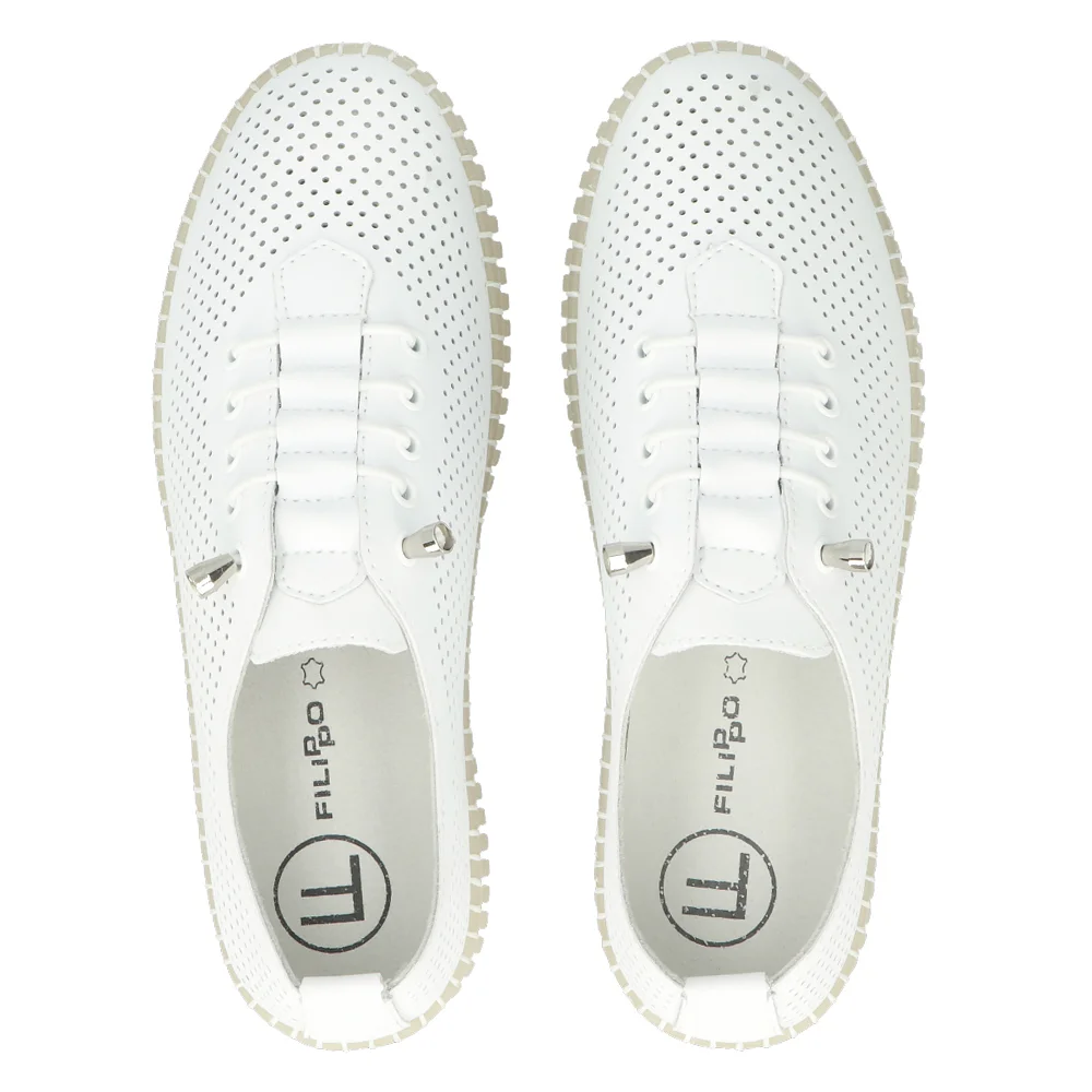 FILIPPO DP6140/25 WH bílá, dámské polobotky