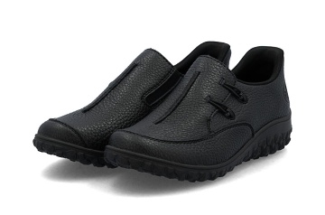 RIEKER 59559-00 black, dámské polobotky vel.37