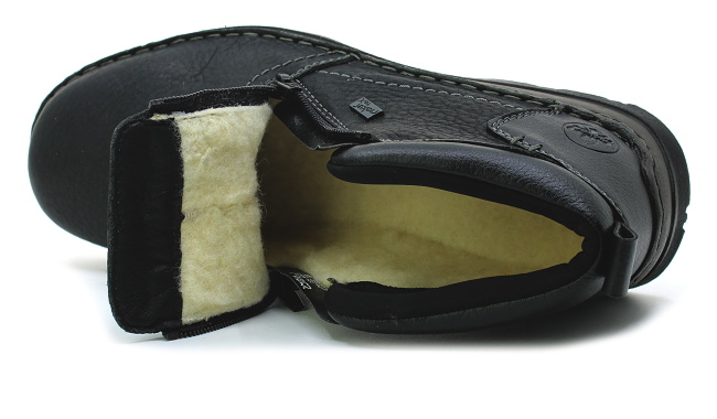 RIEKER 05357-00 black, pánská kotníková obuv vel.42