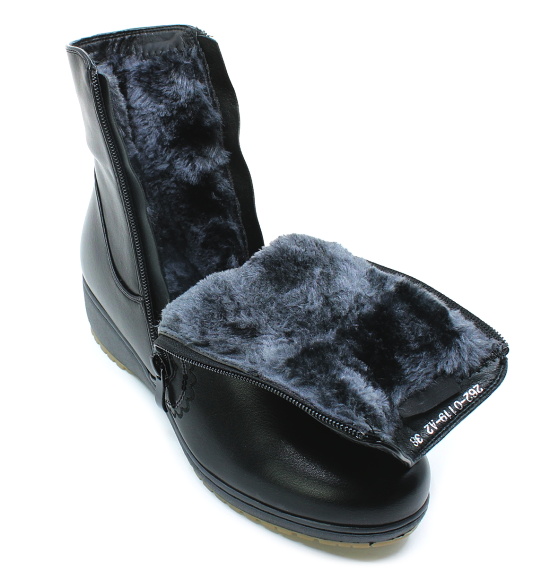 SCANDI 262-0119-A2 black, dámské polokozačky vel.38
