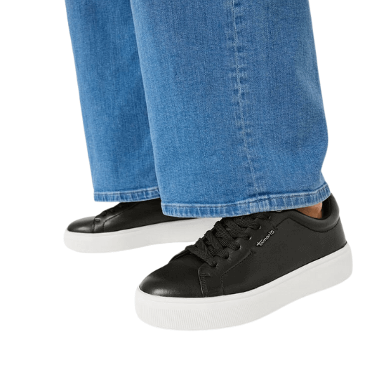 TAMARIS 23736-42 003 black leather, dámské tenisky vel.39