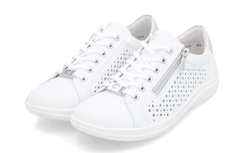 REMONTE D1E08-80 white kombi, dámské polobotky