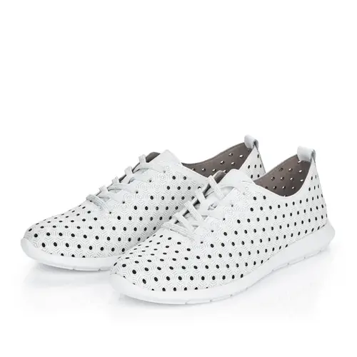 REMONTE R7101-80 white, dámské polobotky 