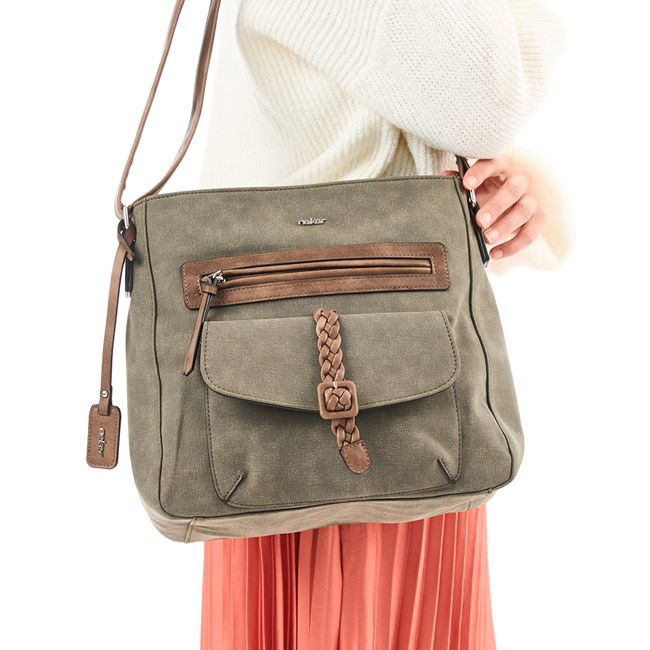 RIEKER H1340-54 khaki, dámská kabelka