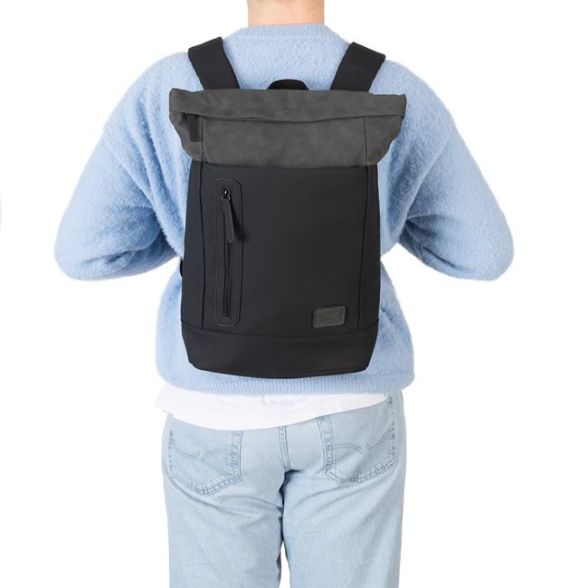 RIEKER H5101-03 black/grau, unisex batoh