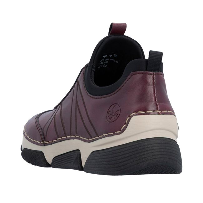 RIEKER 45975-35 red, dámské polobotky vel.37