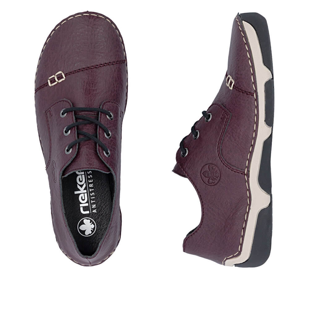RIEKER 55920-30 red, dámské polobotky