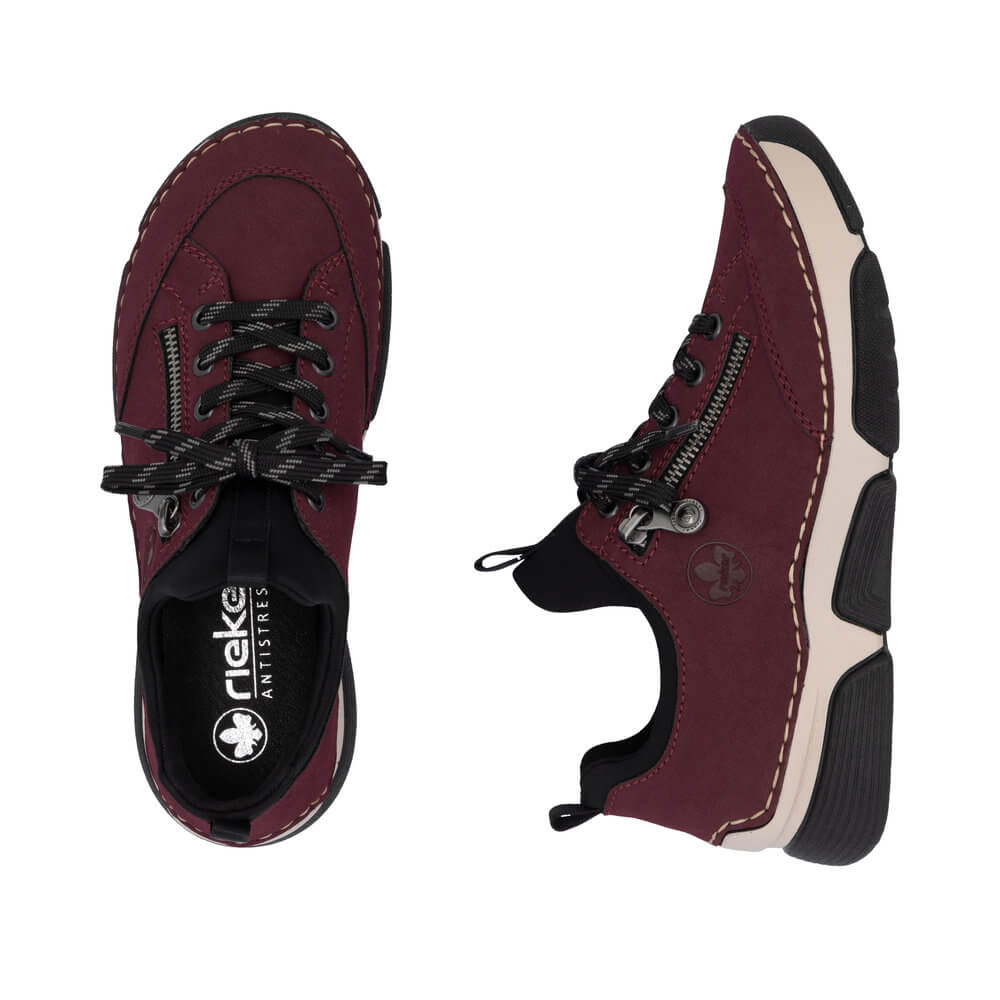 RIEKER 45973-36 red, dámské polobotky vel.41
