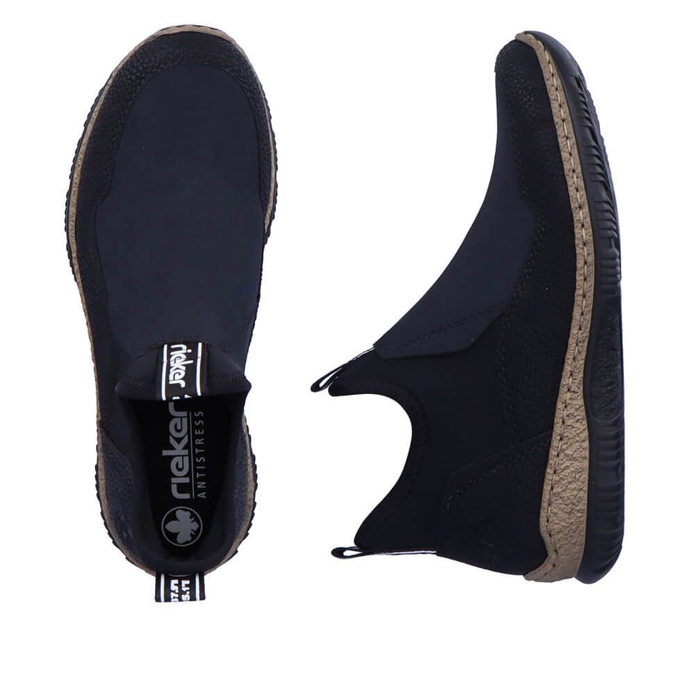 RIEKER N3275-00 black, dámská kotníková obuv vel.39