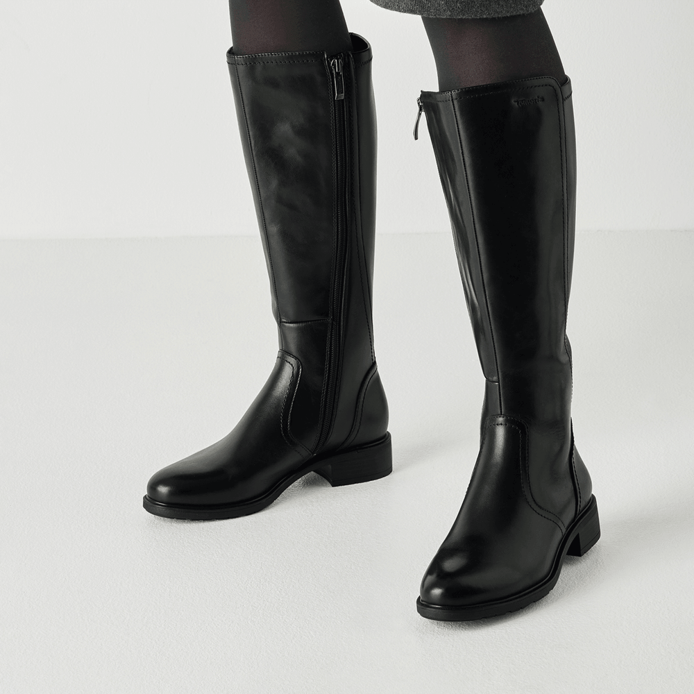 TAMARIS 1-25550-47 001 black, dámské kozačky