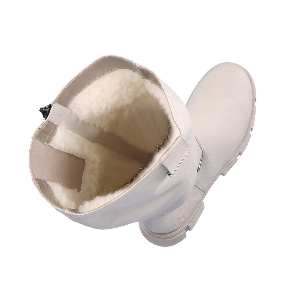 RIEKER Y7190-60 beige, dámské kozačky vel.41