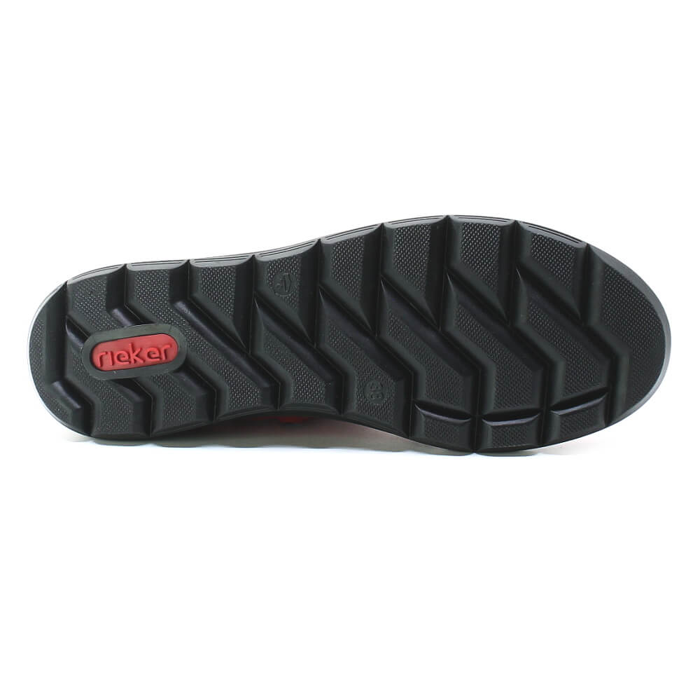 RIEKER Z0066-33 red, dámská kotníková obuv vel.37