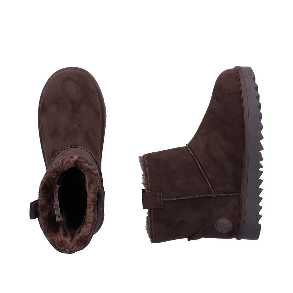 RIEKER 99870-25 brown, dámská zimní obuv vel.37