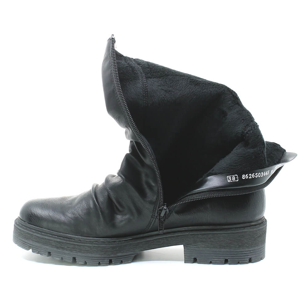 RIEKER 75851-00 black, dámské polokozačky vel.39