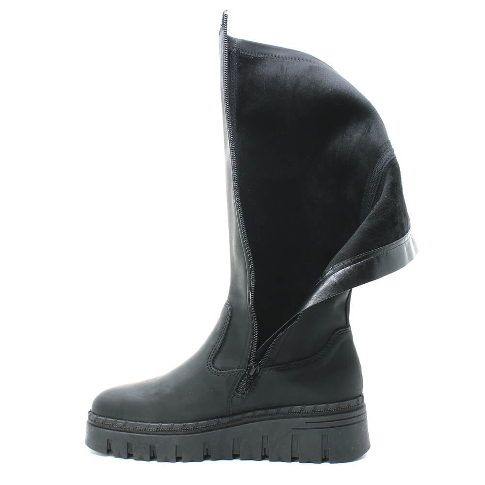 RIEKER Z8990-00 black, dámské kozačky
