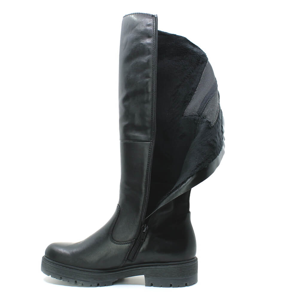RIEKER 75850-00 black, dámské kozačky 