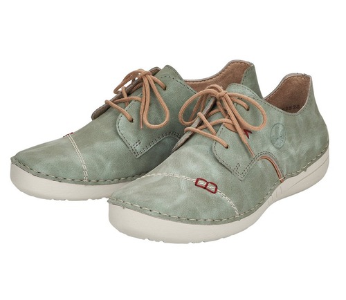 RIEKER 52528-52 green, dámské polobotky 