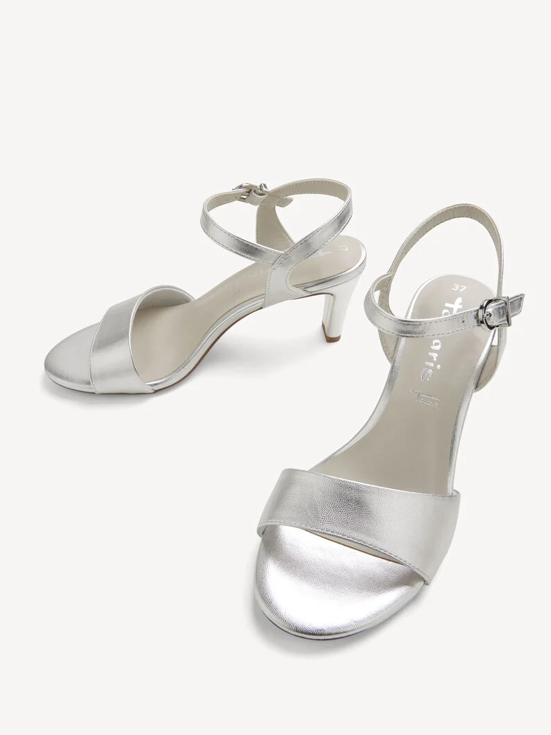 TAMARIS 1-28008 silver, dámská společenská obuv vel.39