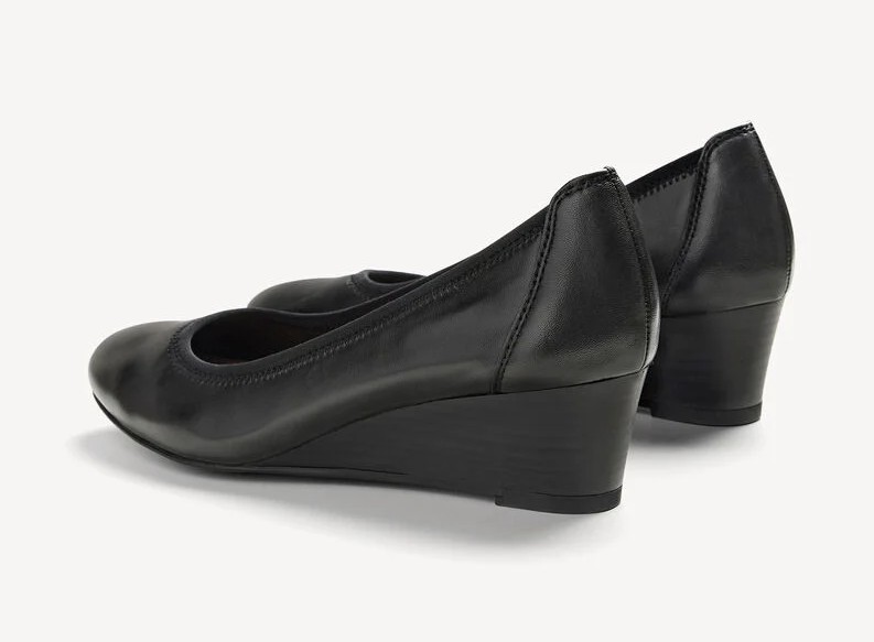 TAMARIS 1-22320 003 black leather, dámské lodičky vel.39
