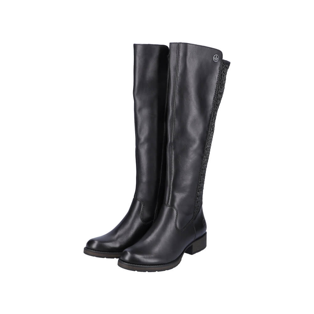 RIEKER Z9591-00 black, dámské kozačky