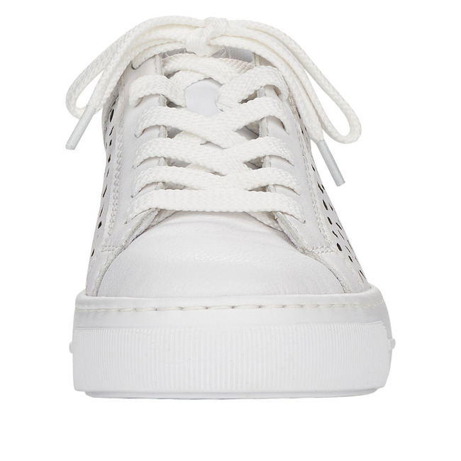 RIEKER L8831-80 white, dámské letní polobotky 