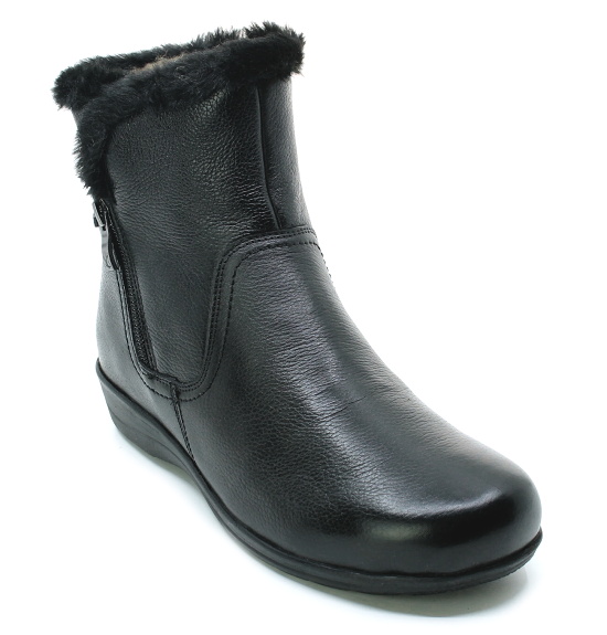 CAPRICE 9-26459-43 black nappa, dámské polokozačky
