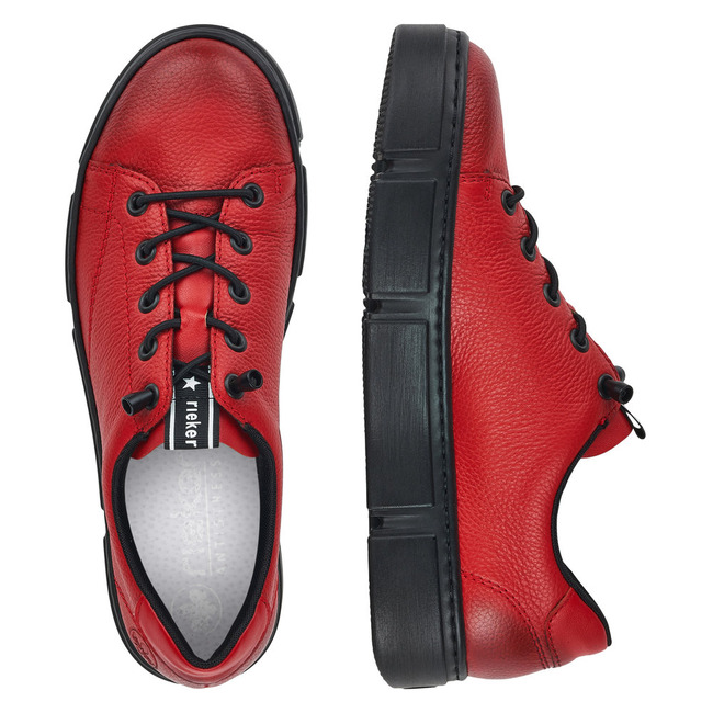 RIEKER N5903-33 red, dámské polobotky 
