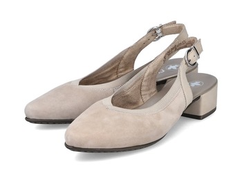 RIEKER 47063-60 beige, dámské lodičky vel.42