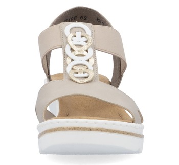 RIEKER 67498-62 beige, dámské sandály vel.41