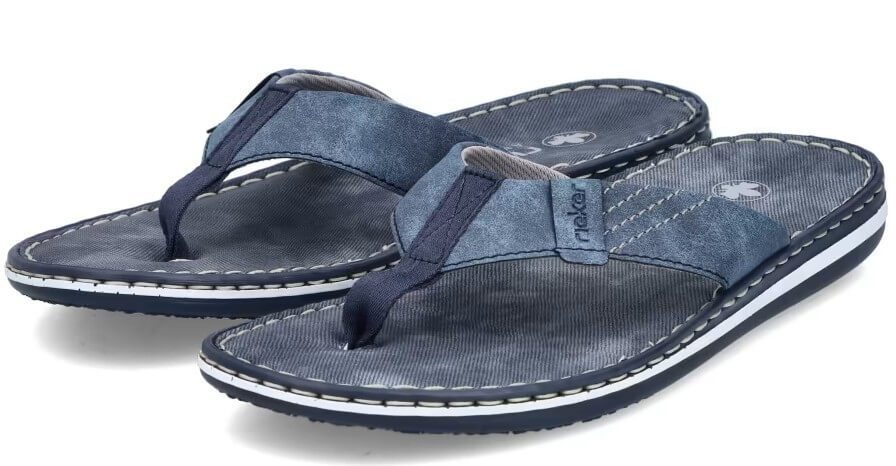 RIEKER 21043-14 blue, pánské žabky