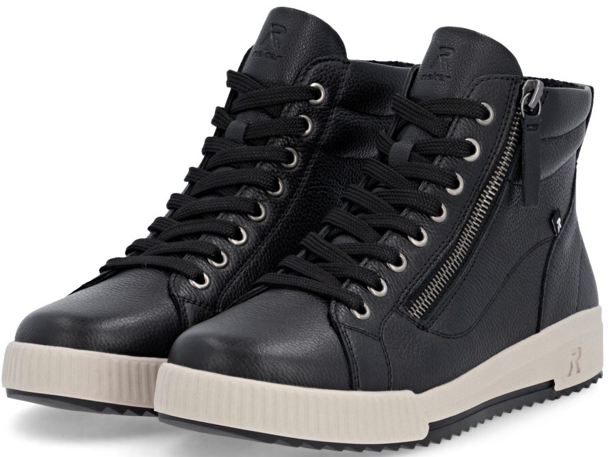 RIEKER W0164-00 black, dámské zimní tenisky