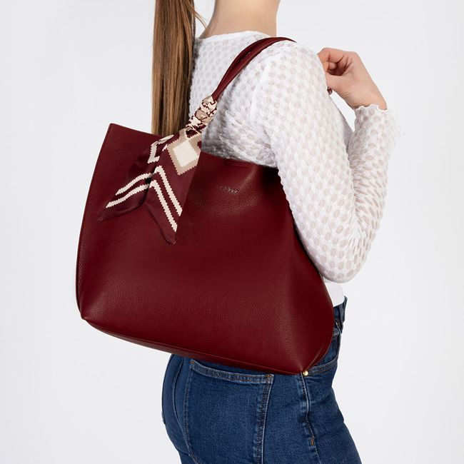 RIEKER H1399-35 burgundy, dámská kabelka