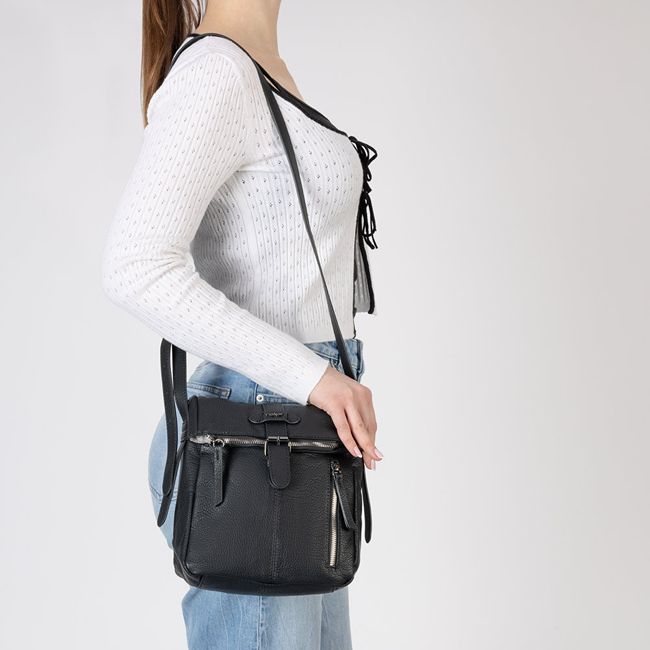 RIEKER H1103-00 black, dámská kabelka