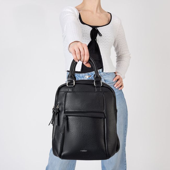RIEKER H1050-00 black, dámský batoh