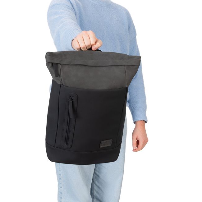 RIEKER H5101-03 black/grau, unisex batoh
