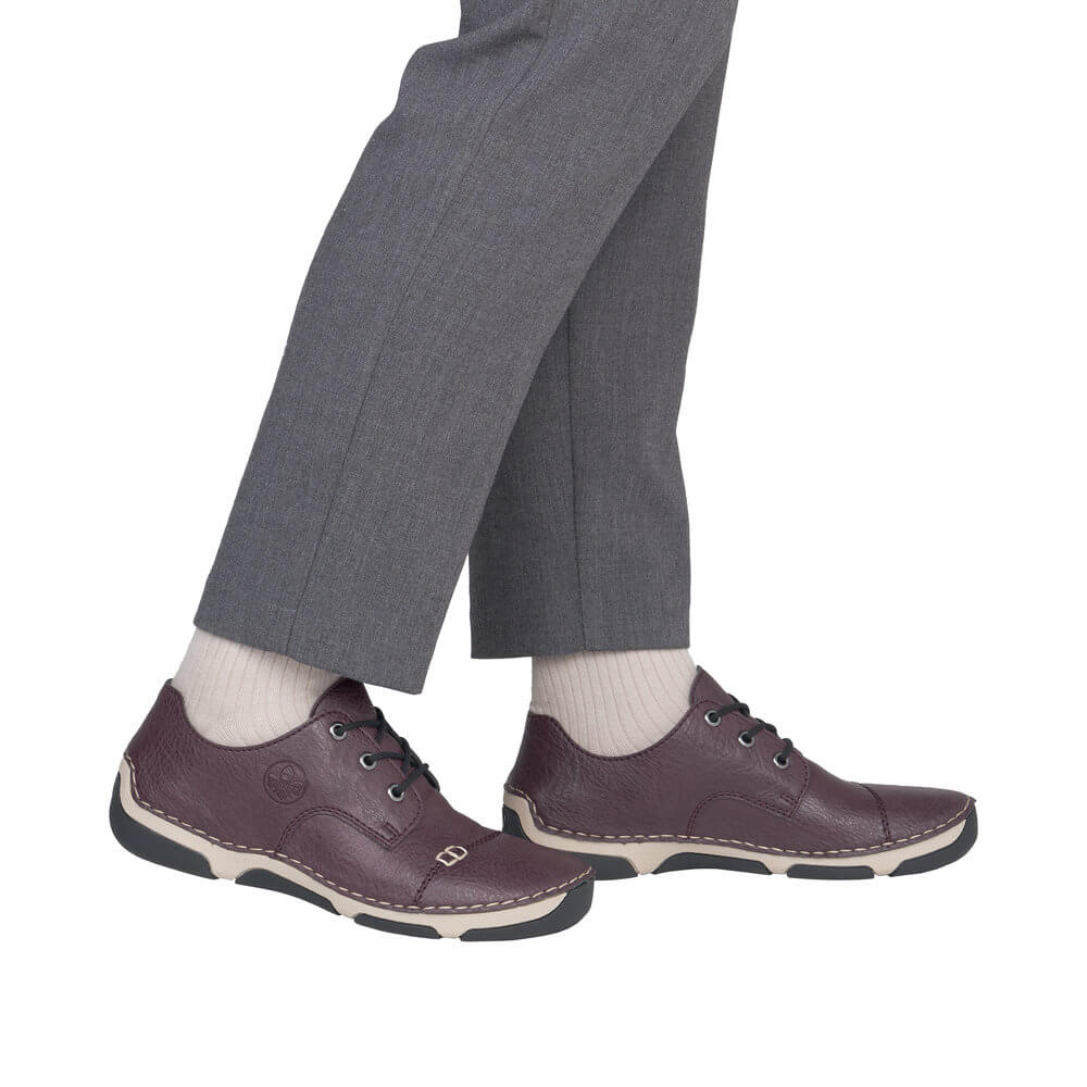 RIEKER 55920-30 red, dámské polobotky
