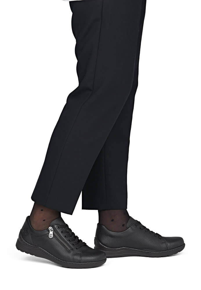 RIEKER 48901-00 black, dámské polobotky